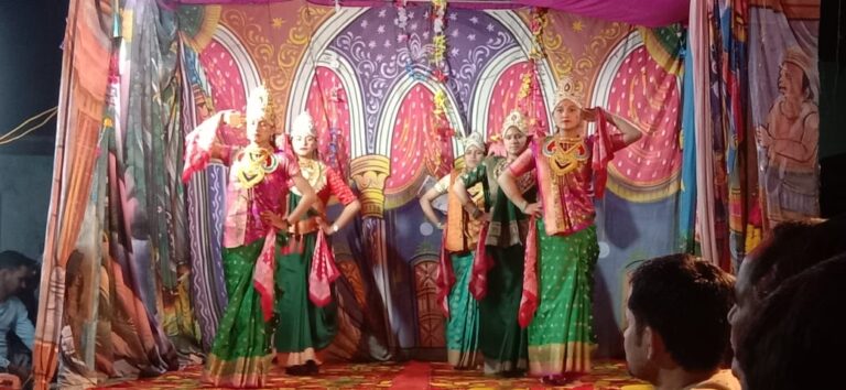 झिंझौणी गांव में श्रीराम राजतिलक के साथ संपन्न हुई रामलीला