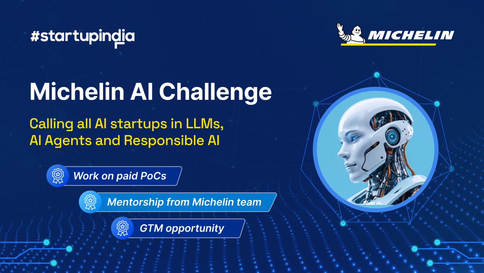 Michelin in collaboration with Startup India introduces Michelin AI Startup Challenge