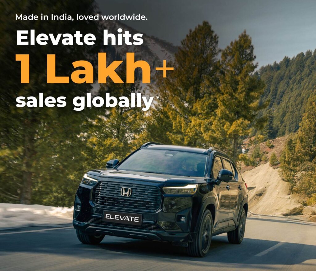 Honda Cars India achieves the milestone of selling 1 lakh units of the bold and stylish Honda Elevate