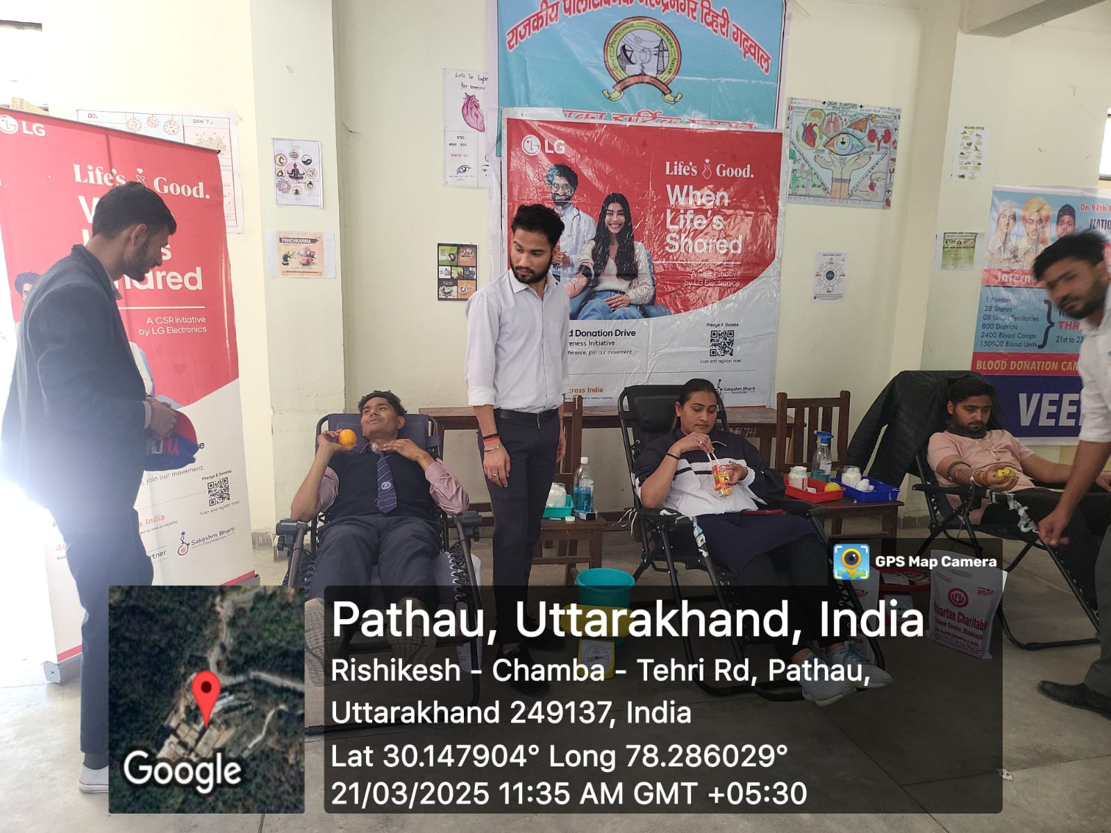 एलजी इलेक्ट्रॉनिक्स इंडिया और सक्षम भारती ने नरेंद्रनगर पॉलिटेक्निक में युवाओं के लिए विशाल रक्तदान शिविर का किया आयोजन