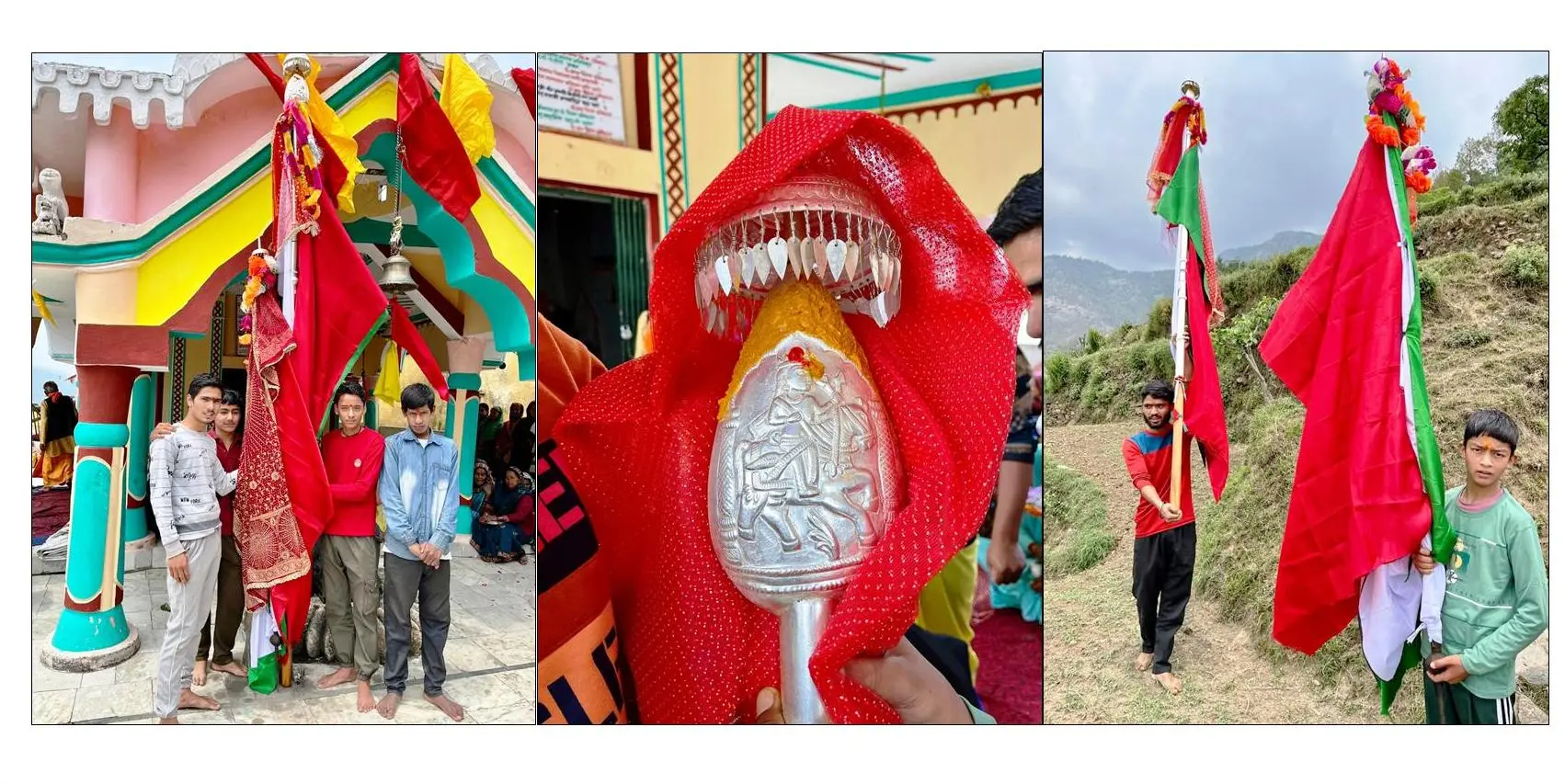 कडा़कोट पट्टी के आराध्य देव आशादेव रौतेला भूमियाल देवता का धनदेला मंदिर में वार्षिक पूजन किया गया