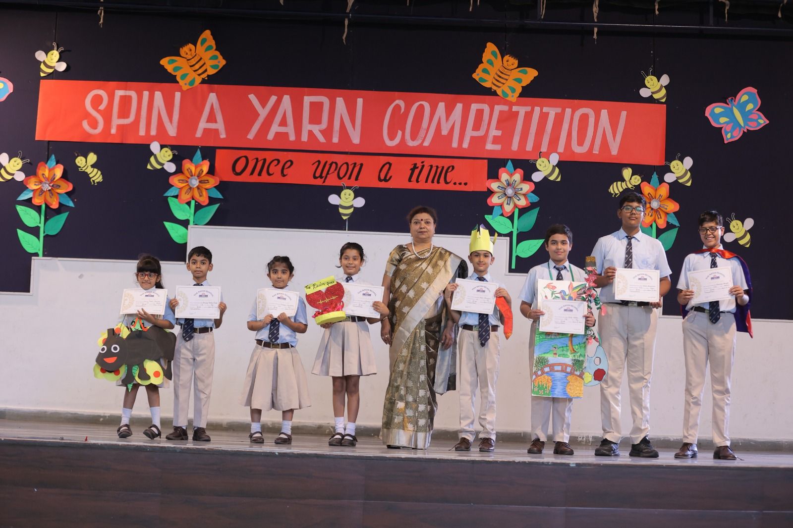 आर्यन स्कूल में 'स्पिन ए यार्न' स्टोरीटेलिंग प्रतियोगिता का किया आयोजन