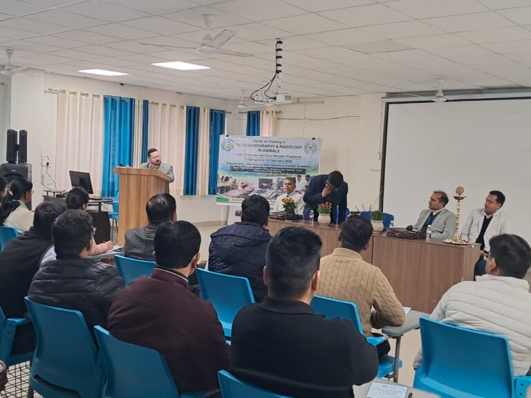 उत्तराखण्ड में पशुचिकित्सकों के लिए सात दिवसीय उन्नत प्रशिक्षण कार्यक्रम का शुभारम्भ