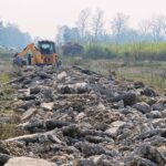 अवैध प्लॉटिंग पर एमडीडीए की बड़ी चोट, 77 बीघा अवैध प्लॉटिंग पर चला दिया बुलडोजर