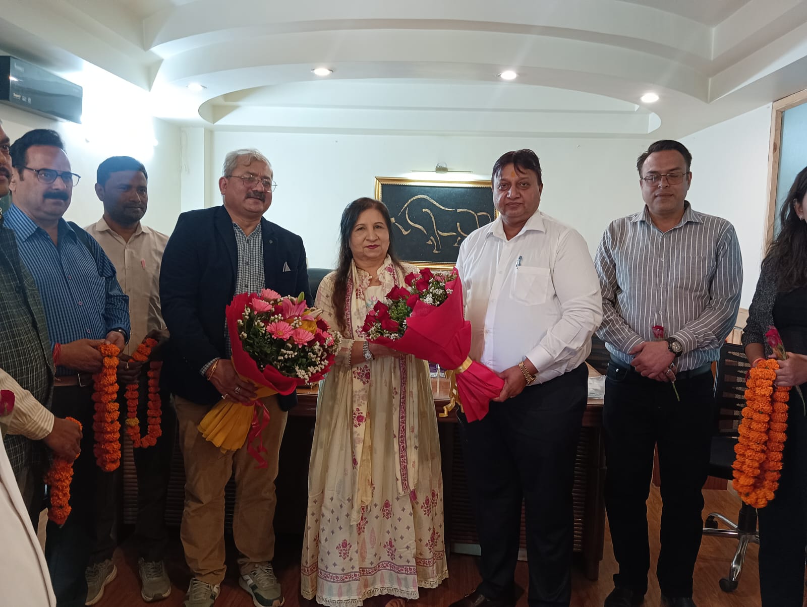भारतीय व्यापार मंडल की राष्ट्रीय अध्यक्ष (महिला प्रकोष्ठ) सरोज शर्मा उत्तराखंड के दौरे पर