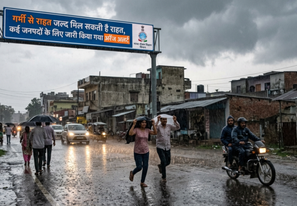 गर्मी से राहत जल्द मिल सकती है राहत,कई जनपदों के लिए जारी किया गया आरेंज अलर्ट